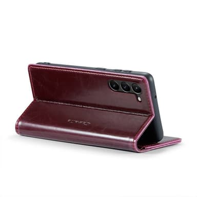 CaseMe Lompakkokotelo 2-kortti Samsung Galaxy S23 FE - Viininpunainen