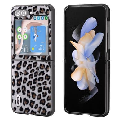 Leopardikuvioinen kuori Samsung Galaxy Z Flip 5 - Hopea