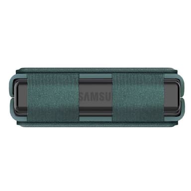Nillkin Qin Vegaaninen Nahka Kuori Samsung Galaxy Z Flip 5 - Tummanvih