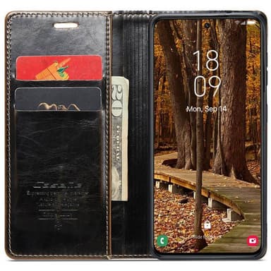 CaseMe Lompakkokotelo 2-kortti Samsung Galaxy S23 FE - Ruskea