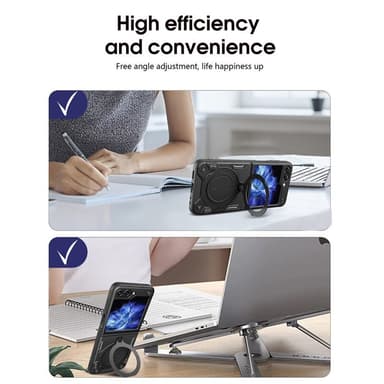 Magnetic Ring kuori Samsung Galaxy Z Flip 5 - Musta