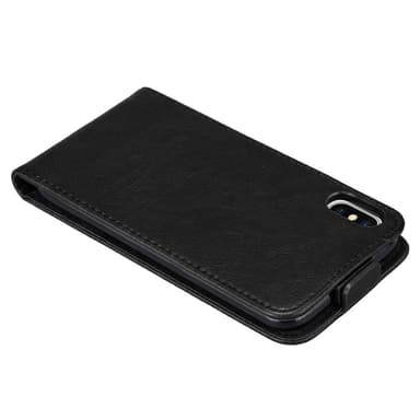 iPhone XS MAX Suojakuori Lompakkokotelo (Musta)