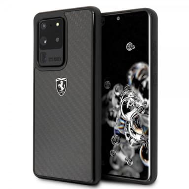 Ferrari Samsung Galaxy S20 Ultra Kuori Hiilikuiturakenne Musta
