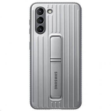Samsung Original Galaxy S21 Kuori Protective Standing Cover Vaaleanharmaa
