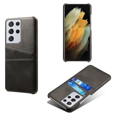 Retro-kuori hedelmäpeleillä Samsung Galaxy S21 Ultra  - Tummanharmaa