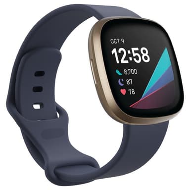 Sport Rannekoru Fitbit Sense - Harmaa sininen