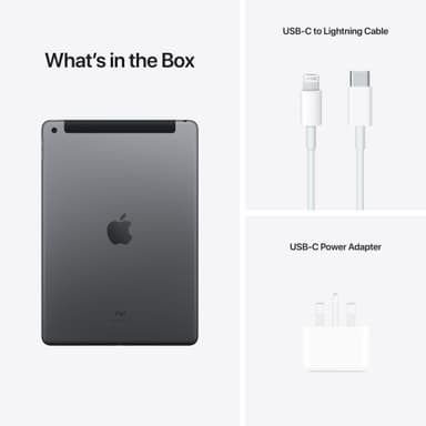 iPad 10,2" (2021) 64 GB WiFi + Cellular (tähtiharmaa)