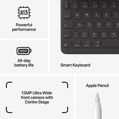 iPad 10,2" (2021) 256 GB WiFi (tähtiharmaa)