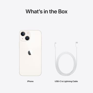 iPhone 13 mini – 5G älypuhelin 256 GB (tähtivalkea)