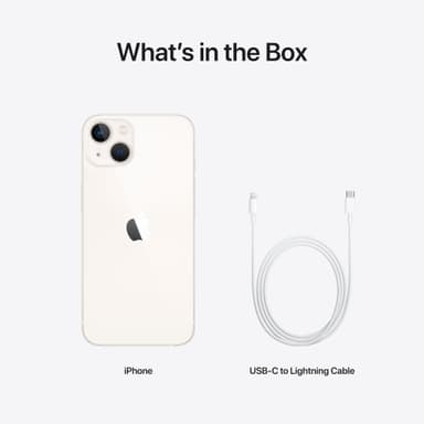 iPhone 13 – 5G älypuhelin 256 GB (tähtivalkea)