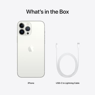 iPhone 13 Pro Max – 5G älypuhelin 128 GB (hopea)