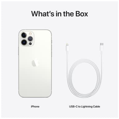 iPhone 12 Pro - 5G älypuhelin 128GB (hopea)
