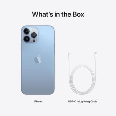 iPhone 13 Pro Max – 5G älypuhelin 512 GB (poutapäivänsininen)