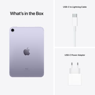 iPad mini (2021) 256 GB WiFi + Cellular (violetti)