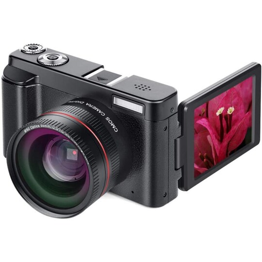 Digikamera 24 MP, HD 1080p ja 16x Zoom Black