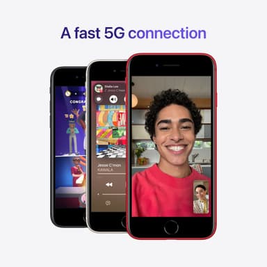 iPhone SE Gen. 3 älypuhelin 128 GB (tähtivalkea)