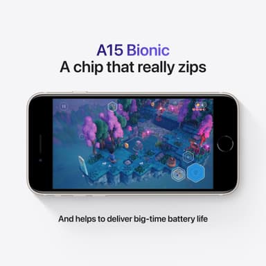 iPhone SE Gen. 3 älypuhelin 128 GB (tähtivalkea)