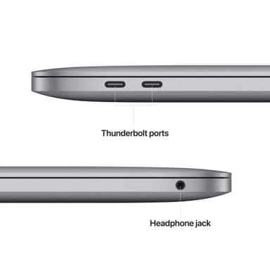 MacBook Pro 13 M2 2022 8/256GB (tähtiharmaa)