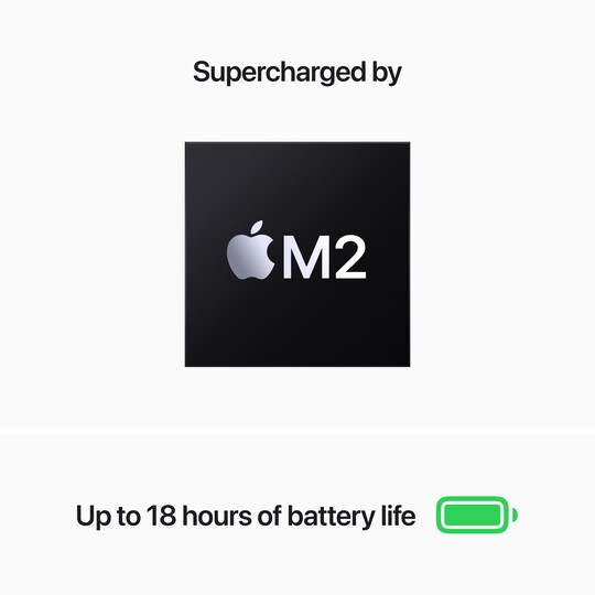 MacBook Air M2 2022 8/256GB (keskiyö)