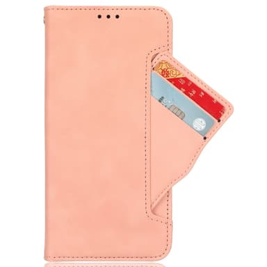 SKALO Motorola Moto E14 4G 6-lokeroa Lompakkokotelo - Pinkki
