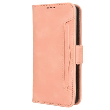 SKALO Motorola Moto E14 4G 6-lokeroa Lompakkokotelo - Pinkki