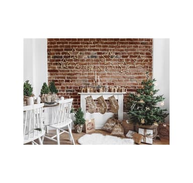 Decoration Stars Merry Xmas, 3 kpl