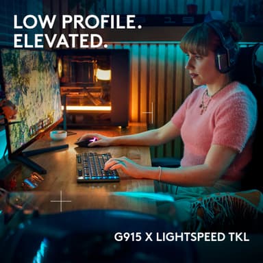 Logitech G915 X Lightspeed TKL Wireless Tactile pelinäppäimistö musta