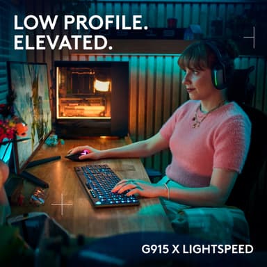 Logitech G915 X Lightspeed Wireless Clicky pelinäppäimistö (musta)