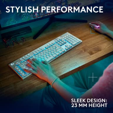 Logitech G915 X Lightspeed Wireless Tactile pelinäppäimistö (valk.)