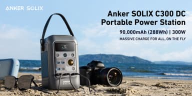 Anker Solix C300x 288 Wh DC kannettava virta-asema