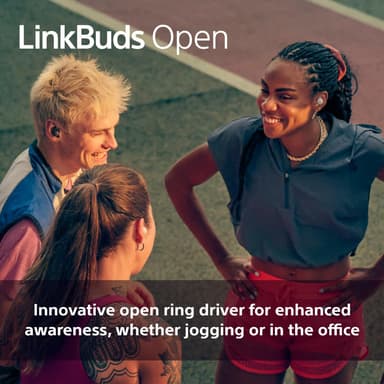 Sony LinkBuds Open täysin langattomat in-ear-kuulokkeet (musta)