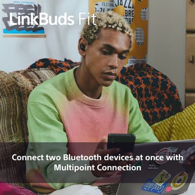 Sony LinkBuds Fit täysin langattomat in-ear kuulokkeet (vihreä)