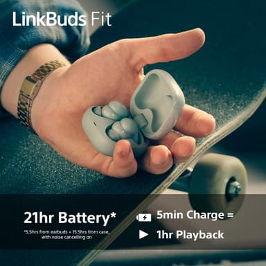 Sony LinkBuds Fit täysin langattomat in-ear kuulokkeet (vihreä)