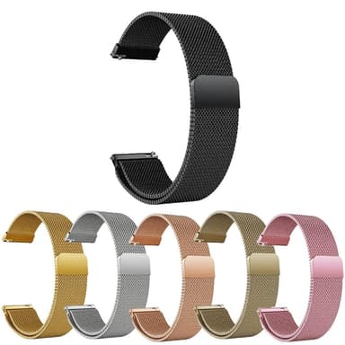 SKALO Milanese Loop to Amazfit Active - Musta