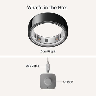 Oura Ring 4 älysormus koko 6 (musta)