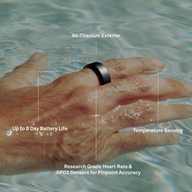 Oura Ring 4 älysormus koko 9 (musta)