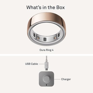 Oura Ring 4 älysormus koko 12 (ruusukulta)