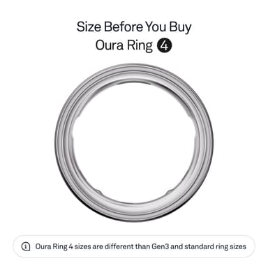 Oura Ring 4 Smart älysormus koko 15 (hopea)