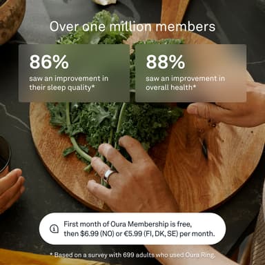 Oura Ring 4 Smart älysormus koko 15 (hopea)