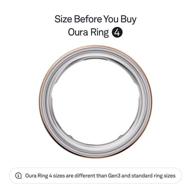 Oura Ring 4 älysormus koko 6 (ruusukulta)