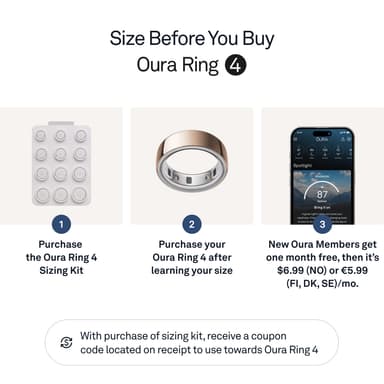 Oura Ring 4 älysormus koko 7 (ruusukulta)
