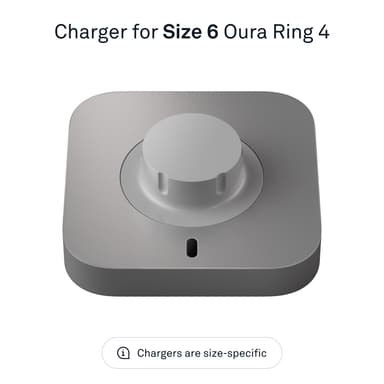 Oura Ring 4 laturi (koko 6)