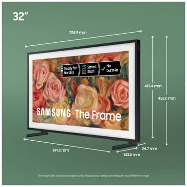 Samsung 32” LS03C The Frame Full HD QLED älytelevisio (2023)