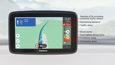 TomTom GO Classic 5" GPS paikannin (musta) 2nd Gen
