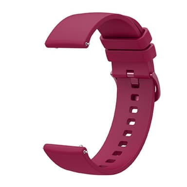 SKALO Silikoniranneke Samsung Watch 6 40mm/44mm - Viininpunainen