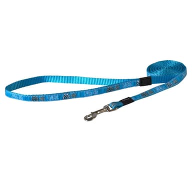Leash Rogz Fancy Dress Pieni 11mm Jellybean, turkoosi Paw kuvio