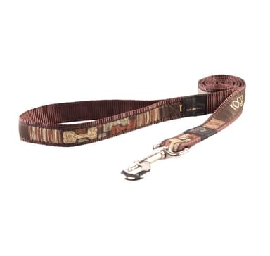 Leash Rogz Fancy Dress XL 25mm Armed Response, Mocha Bone kuvio