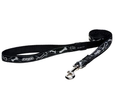 Leash Rogz Fancy Dress L 20mm, musta luukuvio