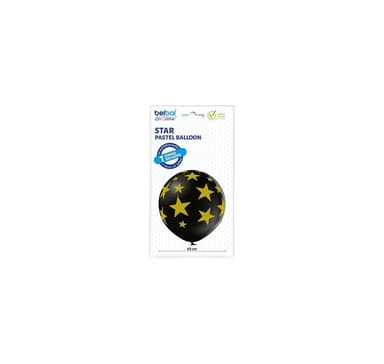 B250 (60 cm) ilmapallo Stars, 1kpl