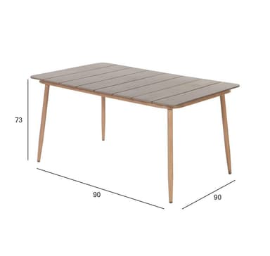 Pöytä NORWAY 147x90xH73cm, beige